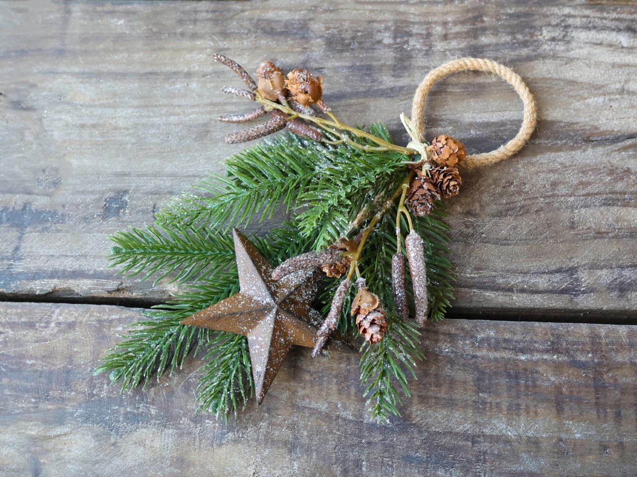 Christmas branch for hanging